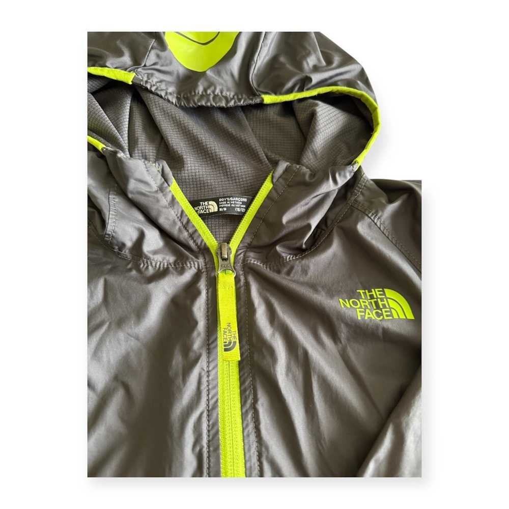 The North Face Kids Gray Jacket with Neon Accents - Picture 2 of 2